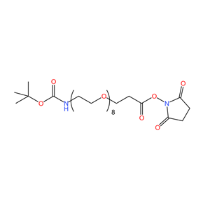 叔丁基-氨基-八乙二醇-丙酸琥珀酰亚胺酯  98%