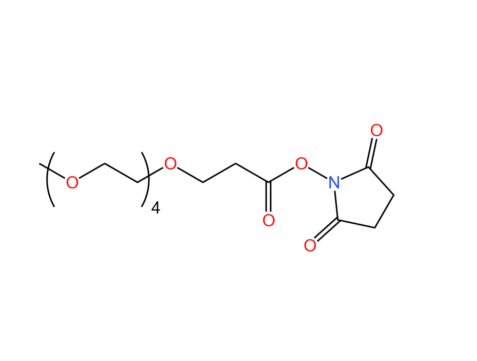 丙酸琥珀酰亚胺酯四甘醇单甲醚,mPEG4-CH2CH2COONHS ester