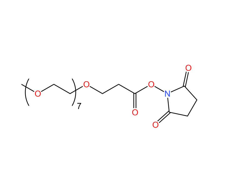 丙酸琥珀酰亚胺酯七甘醇单甲醚,mPEG7-CH2CH2COONHS ester