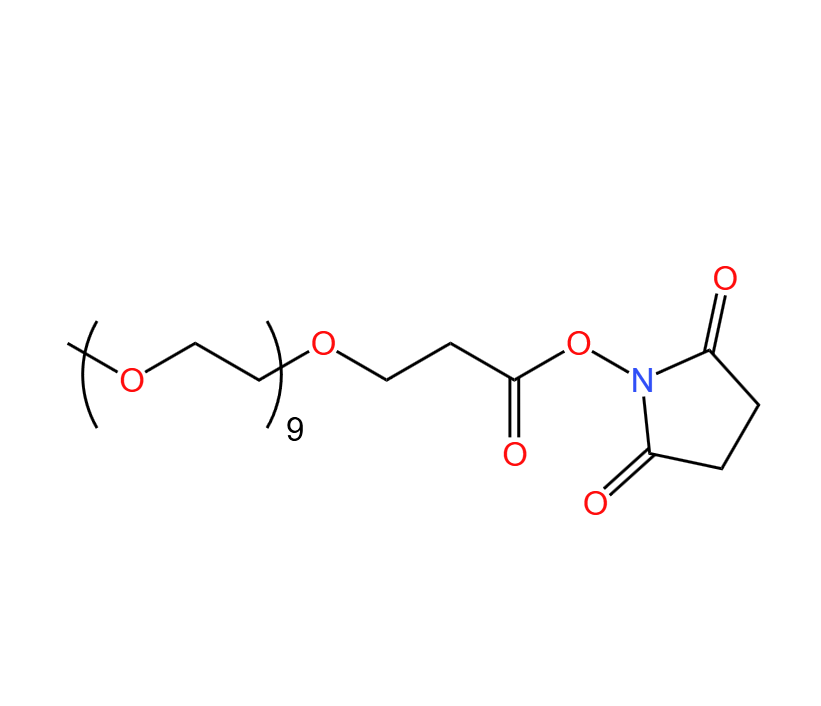 丙酸琥珀酰亚胺酯九甘醇单甲醚,mPEG9-CH2CH2COONHS ester