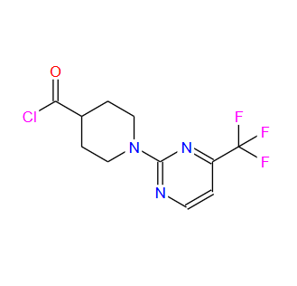 1-(4-三氟甲基)嘧啶-2-基哌啶-4-羰酰氯,1-[4-(TRIFLUOROMETHYL)PYRIMIDIN-2-YL]PIPERIDINE-4-CARBONYL CHLORIDE