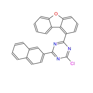2-氯-4-(二苯并[b,d]呋喃-1-基)-6-(萘-2-基)-1,3,5-三嗪