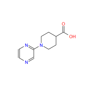 606104-21-6；1-(2-吡嗪基)-4-哌啶甲酸；4-Piperidinecarboxylicacid,1-pyrazinyl-(9CI)