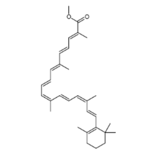 4273-73-8；methyl (2E,4E,6Z,8E,10E,12E,14E,16E)-2,6,11,15-tetramethyl-17-(2,6,6-trimethylcyclohexen-1-yl)heptadeca-2,4,6,8,10,12,14,16-octaenoate
