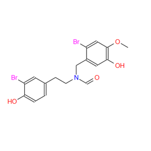 162334-97-6；N-(3-溴-4-羟基苯乙基)-N-(2-溴-5-羟基-4-甲氧基苄基)甲酰胺