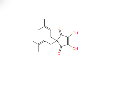 啤酒花酸,4,5-Dihydroxy-2,2-bis(3-methyl-2-butenyl)- 4-cyclopentene-1,3-dione