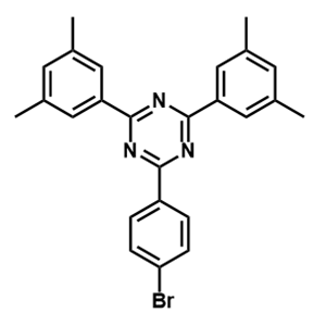 2-(4-溴苯基)-4,6-双(3,5-二甲基苯基)-1,3,5-三嗪
