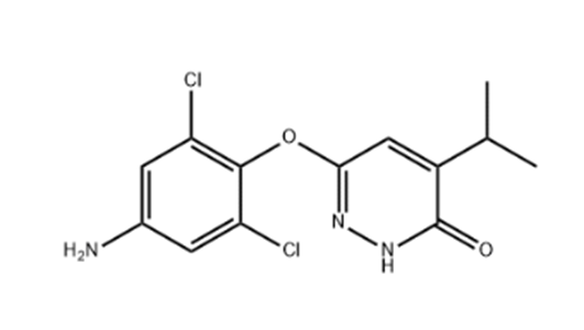 6-(4-氨基-2,6-二氯苯氧基)-4-异丙基哒嗪-3(2H)-酮,6-(4-Amino-2,6-dichlorophenoxy)-4-isopropylpyridazin-3(2H)-one