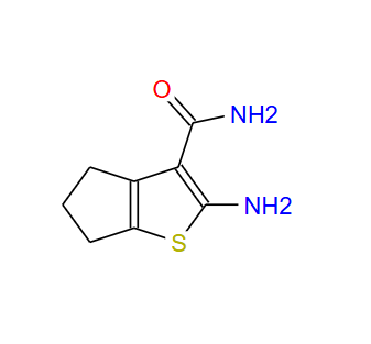 2-氨基-5,6-二氢-环戊烷并噻吩-3-羰酰胺,2-AMINO-5,6-DIHYDRO-4H-CYCLOPENTA[B]THIOPHENE-3-CARBOXAMIDE