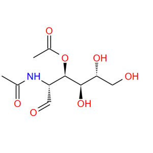 51449-93-5；2-乙酰氨基-3-邻乙酰基-2-脱氧-d-吡喃葡萄糖；[(3R,4R,5S,6R)-3-acetamido-2,5-dihydroxy-6-(hydroxymethyl)oxan-4-yl] acetate