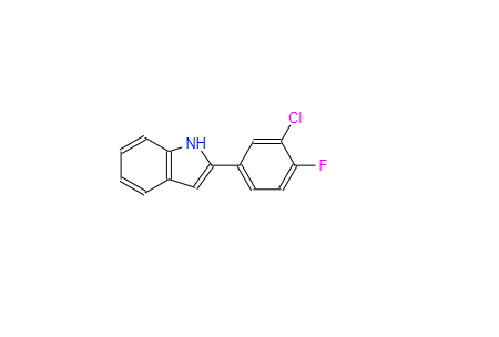 2-(3-氯-4-氟苯基)吲哚,2-(3-CHLORO-4-FLUOROPHENYL)INDOLE