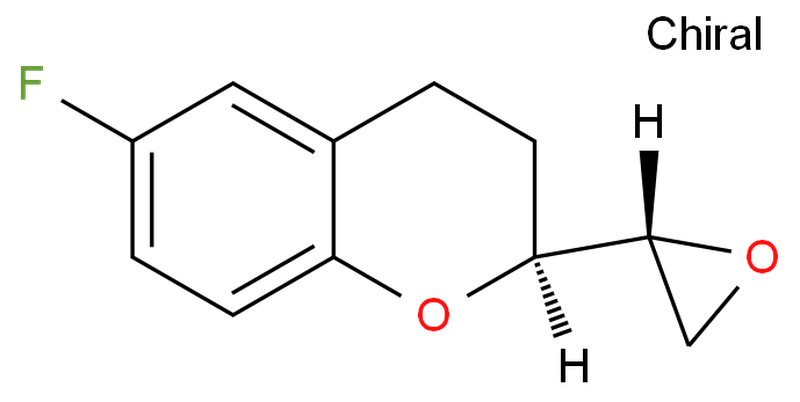 (2R)-REL-6-氟-3,4-二氢-2-(2S)-2-环氧乙烷基-2H-1-苯并吡喃,(2R)-rel-6-Fluoro-3,4-dihydro-2-[(2S)-2-oxiranyl]-2H-1-benzopyran