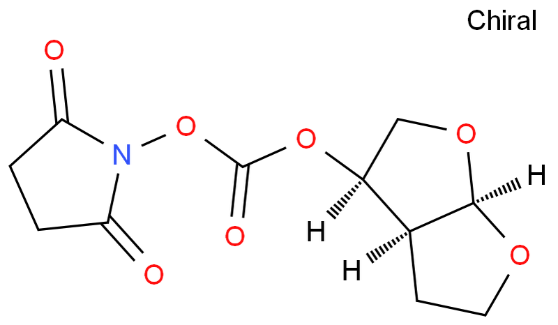 (3R,3AS,6AR)-羥基六氫呋喃并[2,3-Β]呋喃基丁二酰亞胺基碳酸酯,Carbonicacid,2,5-dioxo-1-pyrrolidinyl[(3R,3aS,6aR)-hexahydrofuro[2,3-b]furan-3-yl] este