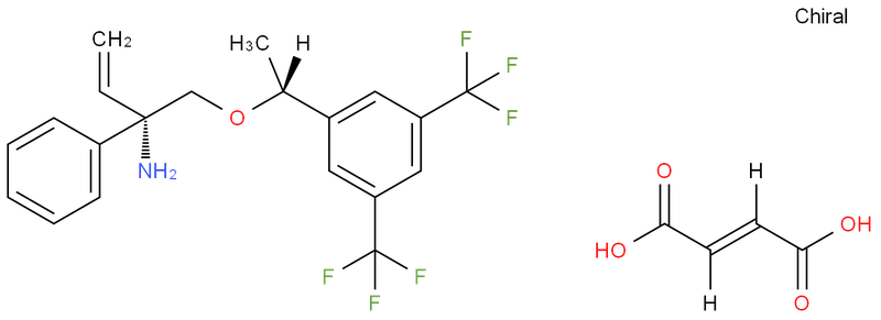 (S)-1-((R)-1-(3,5-bis(trifluoromethyl)phenyl)ethoxy)-2-phenylbut-3-en-2-amine maleate