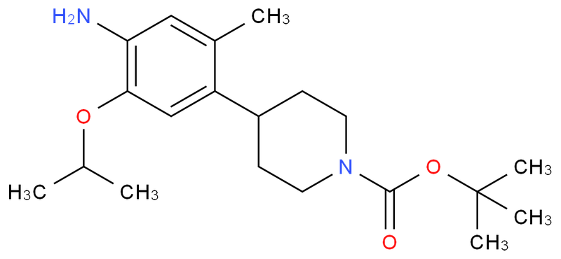 N-BOC-4-(4-氨基-5-異丙氧基-2-甲基苯基)哌啶,tert-butyl 4-(4-aMino-5-isopropoxy-2-Methylphenyl)piperidine-1-carboxylate