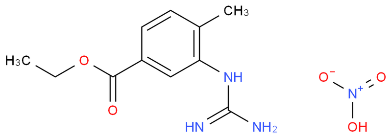 3-[(氨基亚胺甲基)氨基]-4-甲基苯甲酸乙酯硝酸盐,3-[(Aminoiminomethyl)amino]-4-methylbenzoic acid ethyl ester mononitrate
