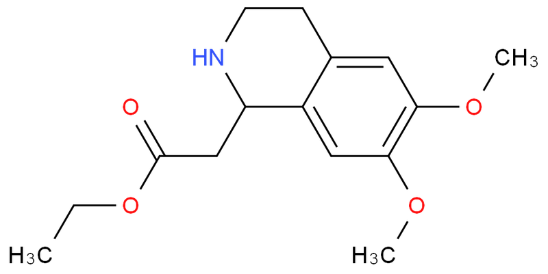 1-乙氧羰基-6,7-二甲氧基-1,2,3,4-四氢异喹啉,1-Isoquinolineacetic acid, 1,2,3,4-tetrahydro-6,7-dimethoxy-, ethyl ester