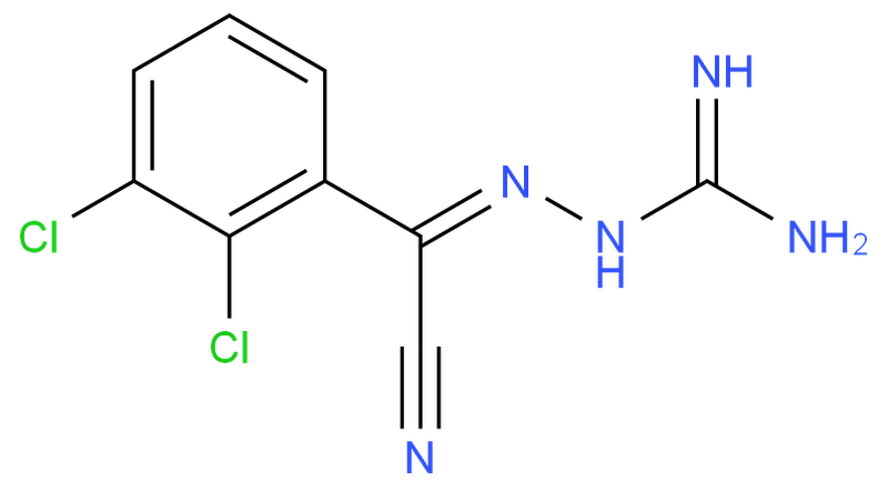 2-(2,3-二氯苯基)-2-(胍基亞胺基)乙腈,2-(2,3-Dichlorophenyl)-2-guanidinyliminoacetonitrile