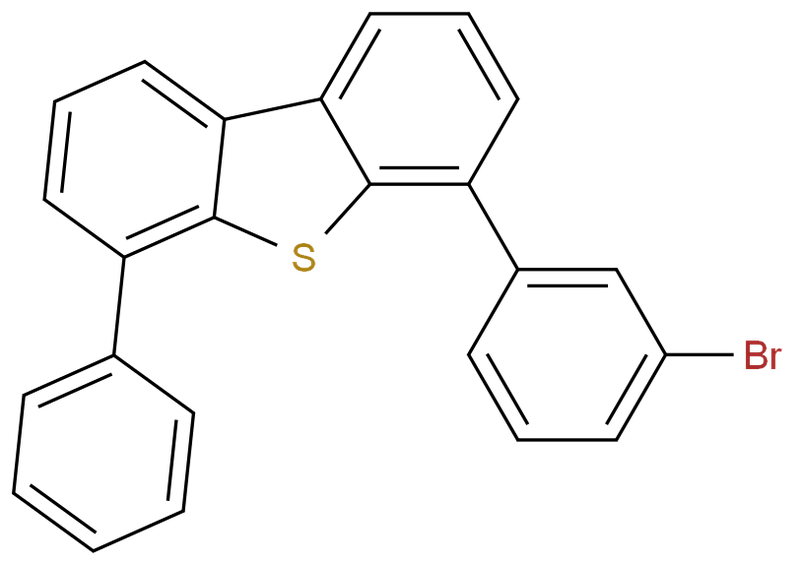 4-（3-bromophenyl）-6-phenyl-dibenzothiophene,4-（3-bromophenyl）-6-phenyl-dibenzothiophene