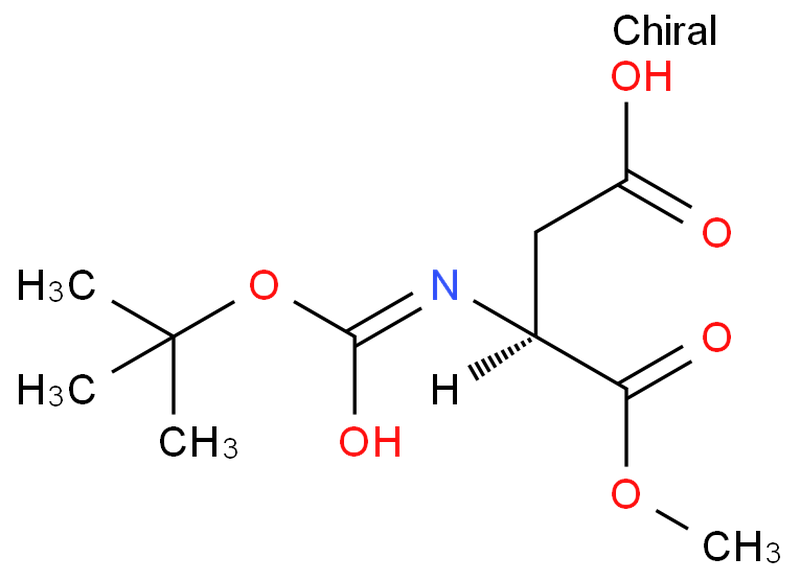 N-叔丁氧羰基-L-天门冬氨酸 1-甲酯,Boc-Asp·Ome