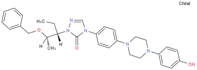 2-((1S,2S)-1-乙基-2-苄氧基丙基)-2,4-二氢-4-(4-(4-(4-羟基苯基)-1-哌嗪基)苯基)-3H-1,2,4-三氮唑-3-酮,2-[(1S,2S)-1-Ethyl-2-benzyloxypropyl]-2,4-dihydro-4-[4-[4-(4-hydroxyphenyl)-1-piperazinyl]phenyl]-3H-1,2,4-triazol-3-one