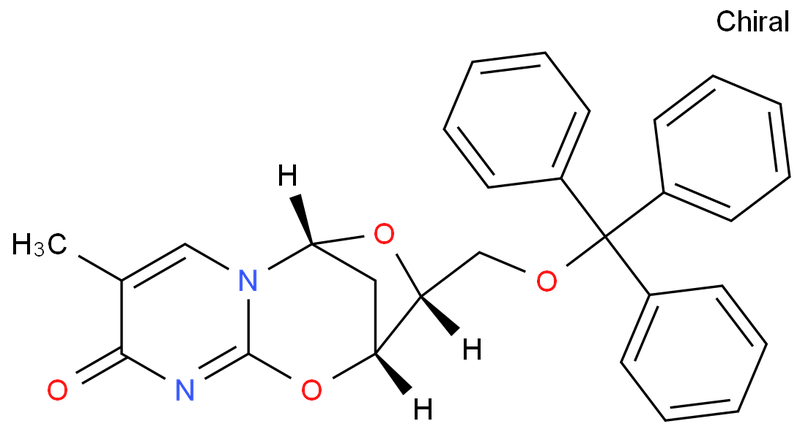 5'-三苯基-2'-脱氧-2,3'-双脱氢胸苷,5'-Trityl-2'-deoxy-2,3'-didehydrothymidine