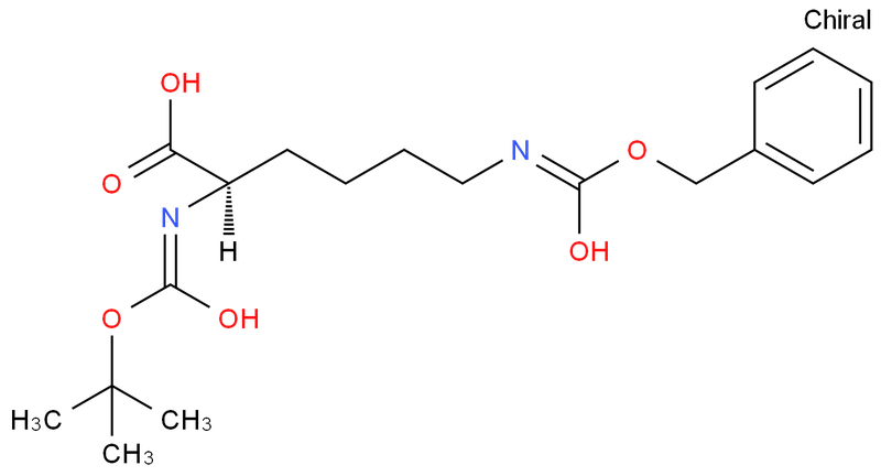 N-叔丁氧羰基-N'-苄氧羰基-D-赖氨酸,Boc-D-Lys(Z)-OH