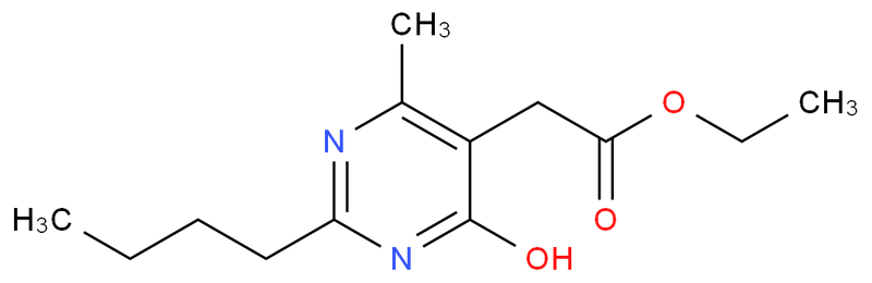 ethyl 2-(2-butyl-4-methyl-6-oxo-1,6-dihydropyrimidin-5-yl)acetate,ethyl 2-(2-butyl-4-methyl-6-oxo-1,6-dihydropyrimidin-5-yl)acetate