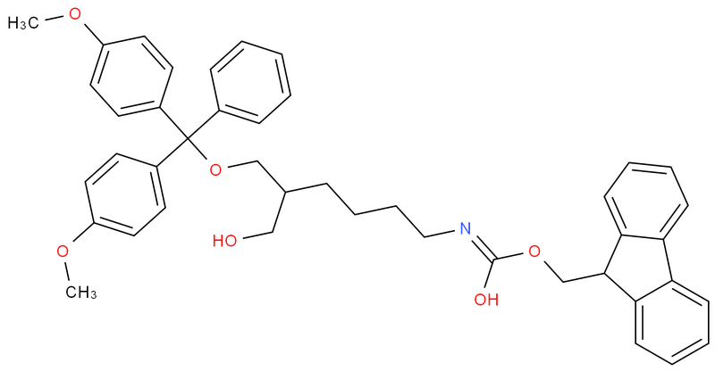 [6-[雙(4-甲氧基苯基)苯基甲氧基]-5-(羥基甲基)己基]-氨基甲酸-9H-氟-9-甲酯 (9CI),1-O-Dimethoxytrityl-2-(N-Fmoc)-4-Aminobutyl)-1,3-propanediol