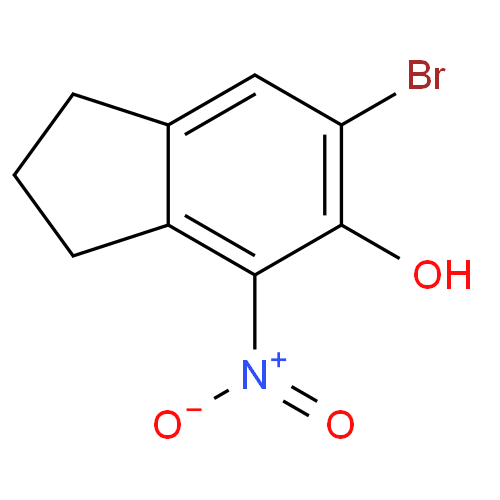 6-溴-2,3-二氢-4-硝基-5-茚醇,6-bromo-4-nitro-2,3-dihydro-1H-inden-5-o