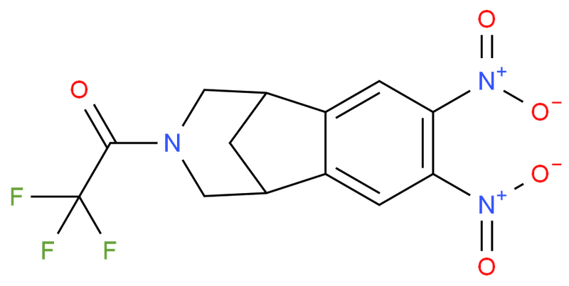 1-(4,5-Dinitro-10-azatricyclo[6.3.1.0]dodeca-2,4,6-trien-10-yl)-2,2,2-trifluoroethanone,1-(4,5-Dinitro-10-azatricyclo[6.3.1.0]dodeca-2,4,6-trien-10-yl)-2,2,2-trifluoroethanone