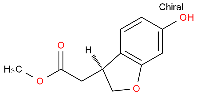 (s)-2,3-二氫-6-羥基-3-香豆酮乙酸甲酯,(S)-methyl 2-(6-hydroxy-2,3-dihydrobenzofuran-3-yl)acetate