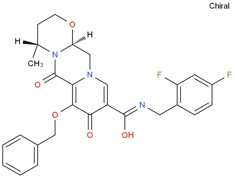 度鲁特韦原料药中间体,(4R,12aS)-N-(2,4-difluorobenzyl)-7-benzylhydroxy-4-Methyl-6,8-dioxo-3,4,6,8,12,12a-hexahydro-2H-pyrido[1',2':4,5]pyrazino[2,1-b][1,3]oxazine-9-carboxaMide