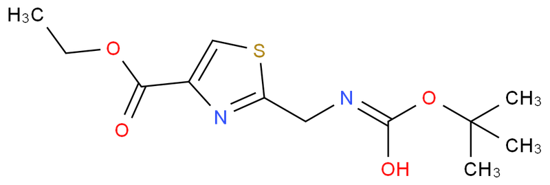 2-((叔丁氧羰基氨基)甲基)噻唑-4-甲酸乙酯