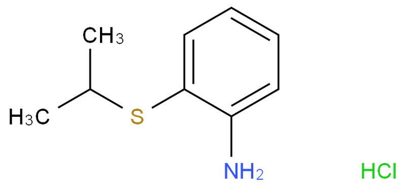 2-(异丙基巯基)苯胺盐酸盐,BenzenaMine, 2-[(1-Methylethyl)thio]-, hydrochloride (1:1)