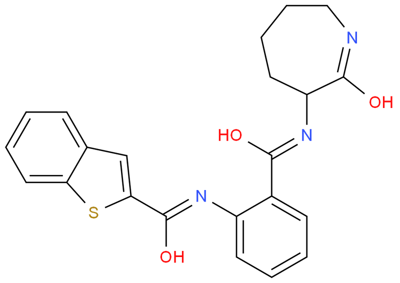 ANA-12,;N-(2-((2-oxoazepan-3-yl)carbamoyl)phenyl)benzo[b]thiophene-2-carboxamide;N-[2-[[(Hexahydro-2-oxo-1H-azepin-3-yl)amino]carbonyl]phenyl]-benzo[b]thiophene-2-carboxamide