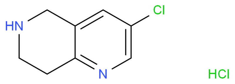 3-chloro-5,6,7,8-tetrahydro-1,6-naphthyridine hydrochloride,3-chloro-5,6,7,8-tetrahydro-1,6-naphthyridine hydrochloride