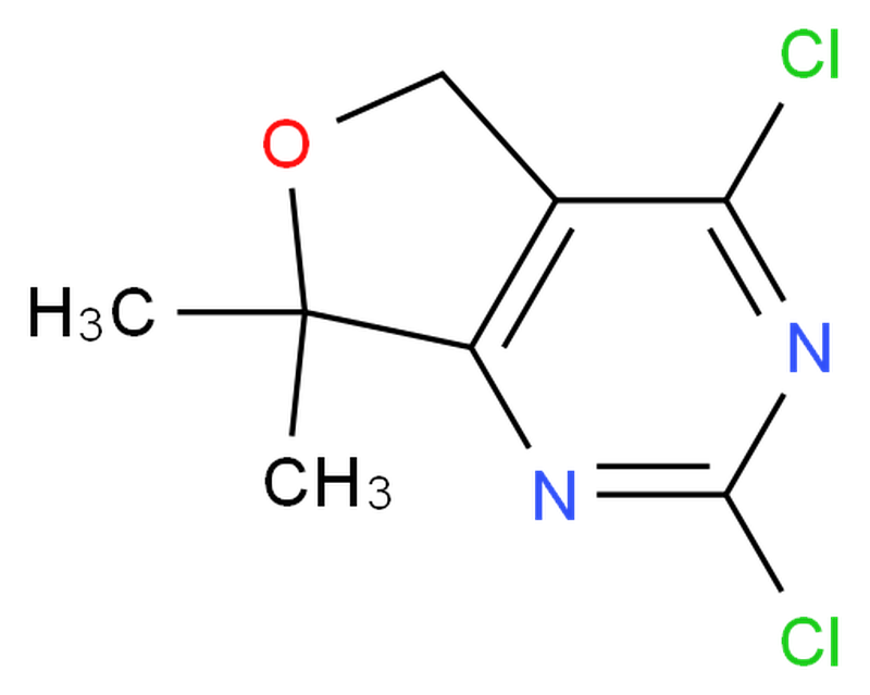 2,4-二氯-7,7-二甲基-5,7-二氫呋喃[3,4-d]并嘧啶,2,4-dichloro-7,7-dimethyl-5,7-dihydrofuro[3,4-d]pyrimidine