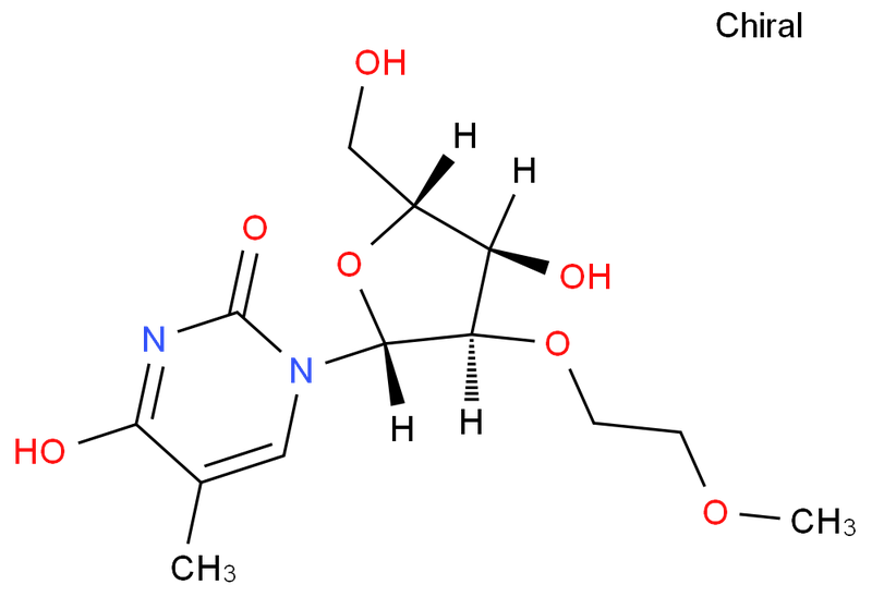 5'-O-[双(4-甲氧基苯基)苯基甲基]-2'-O-(2-甲氧基乙基)-5-甲基尿,5'-O-[Bis(4-methoxyphenyl)phenylmethyl]-2'-O-(2-methoxyethyl)-5-methyluridine