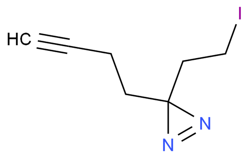 3-(but-3-yn-1-yl)-3-(2-iodoethyl)-3H-diazirine,3-(but-3-yn-1-yl)-3-(2-iodoethyl)-3H-diazirine