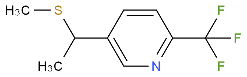 5-1-(甲硫基)乙基-2-(三氟甲基)吡啶,3-[1-(methylthio)ethyl]-6-(trifluoromethyl)pyridine