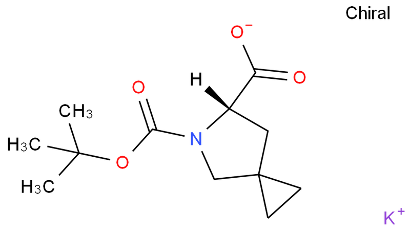 (S)-5-(叔丁氧羰基)-5-氮杂螺[2.4]庚烷-6-羧酸钾盐,(S)-5-(叔丁氧羰基)-5-氮杂螺[2.4]庚烷-6-羧酸钾盐