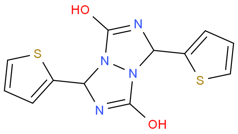 3,7-Di(2-thienyl)tetrahydro-1H,5H-[1,2,4]triazolo[1,2-a][1,2,4]triazole-1,5-dione,3,7-Di(2-thienyl)tetrahydro-1H,5H-[1,2,4]triazolo[1,2-a][1,2,4]triazole-1,5-dione