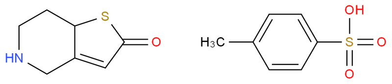 5,6,7,7a-Tetrahydrothieno[3,2-c]pyridin-2(4H)-one 4-methylbenzenesulfonate,5,6,7,7a-Tetrahydrothieno[3,2-c]pyridin-2(4H)-one 4-methylbenzenesulfonate