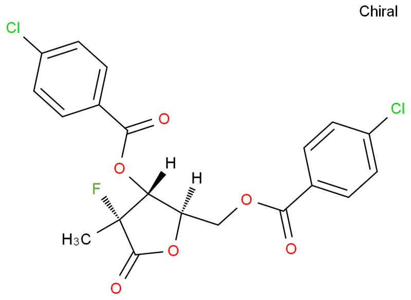 ((2R,3r,4r)-3-((4-氯苯甲酰基)氧基)-4-氟-4-甲基-5-氧代四氢呋喃-2-基)甲基4-氯苯甲酸,[(2R,3R,4R)-3-(4-chlorobenzoyl)oxy-4-fluoro-4-methyl-5-oxooxolan-2-yl]methyl 4-chlorobenzoate