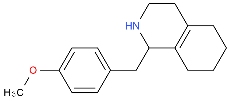 1-(4-methoxybenzyl)-1,2,3,4,5,6,7,8-octahydroisoquinoline,1-(4-methoxybenzyl)-1,2,3,4,5,6,7,8-octahydroisoquinoline