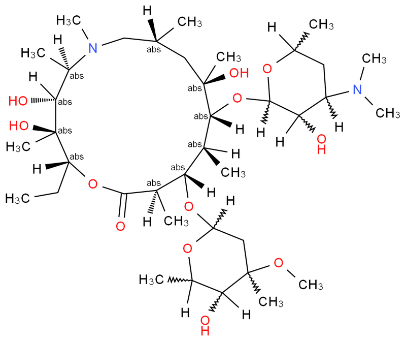 阿奇霉素/阿齐霉素/阿红霉素/阿奇红霉素/9-脱氧-9a-氮杂-9a-甲基-9a-红霉素A/阿泽红霉素/阿齐红霉素/Azithromycin,Azithromycin