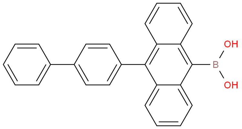 10-（4-联苯）-9蒽硼酸,(10-[1,1'-biphenyl]-4-yl-9-anthracenyl)- Boronic acid