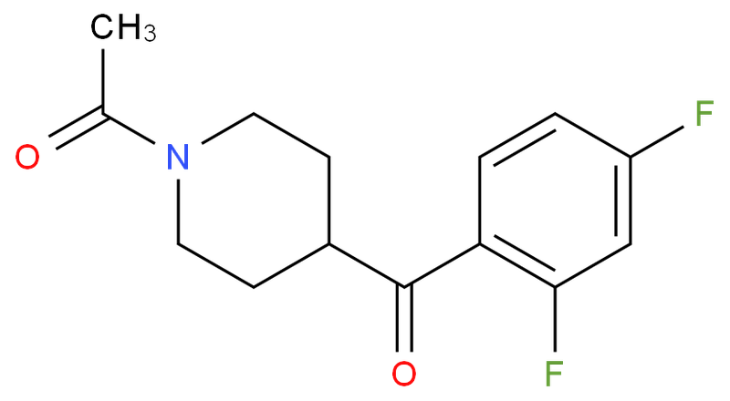 1-乙?；?4-(2',4'-二氟苯甲酰基)哌啶,1-Acetyl-4-(2,4-difluorobenzoyl)piperidine