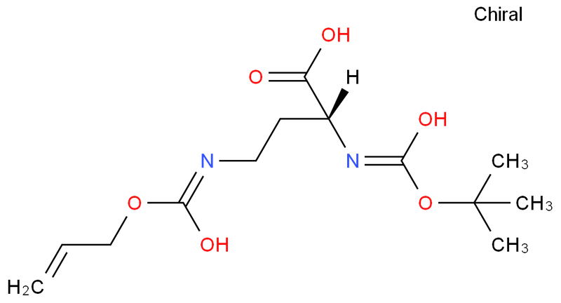 N-叔丁氧羰基-N'-叔丁氧羰基-D-2,4-二氨基丁酸二环己胺盐,Boc-D-Dab(Boc)-OH·DCHA(Na,N4-diBoc-D-2,4-Diaminobutyric acid dicyclohexylamine salt)